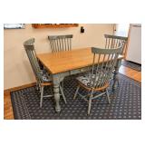 Farmhouse Table & 4 Spindle-back Chairs