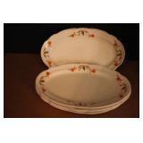 Hall Jewel Tea Autumn Leaf Oval Serving Platters
