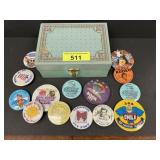 Rodeo Buttons, Jewelry Box & Misc. Buttons