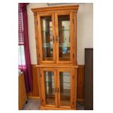 Oak Curio Cabinet