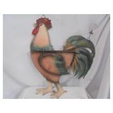 Hanging Metal Rooster Decor