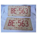 Vintage License Plates, Set