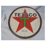 Round Metal Texaco Sign