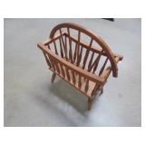 Vintage Wood Magazine Rack