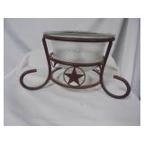 Star Metal and Glass Decor