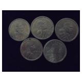 Lot of 5, 2000, Sacagawea dollar coins