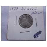 1877 Seated dime