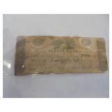 1874? Jersey Bank 2 dollar note