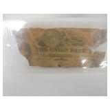 Union Bank one dollar note