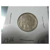 1936 Buffao nickel