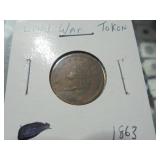 1863 Civil War token