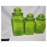 Vintage Glass Canister Set