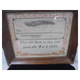 1904 Pearl City Bank check