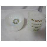 Vintage FIre King small bowls, 2 Sets of 4