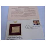 22k Eisenhower gold stamp