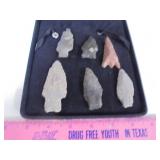 Lot of 6 arrow heads, unknown origin