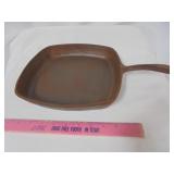 9" square cast iron skillet