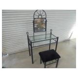 Metal Vanity with bench