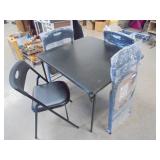 Card Table & 4 chairs, new in plastic
