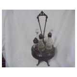 Antique Silver Plated Castor Set