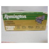 Remington 12g, 3 1/2", #4, Turkey loads, 10 rounds