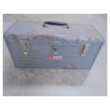 Craftsman Metal Tool box with misc tools