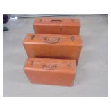 3 Vintage Samonite Suitcases