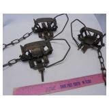 Lot of 3 steel traps