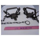 Lot of 2, steel traps