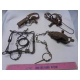 Lot of 4, misc steel traps