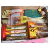 Flat of gun cleaning supplies