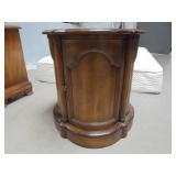 Wood End Table with Storage