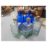 Set of 5 Corked Bottles