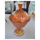 Fenton Glass Candy Dish with Lid