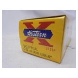 Western 38 special ammo, 50 rounds