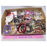 Flat of costume jewlery