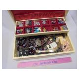 Jewlery box with costume jewlery