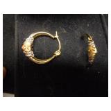 10K gold earrings