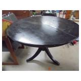 43.5" Wood Painted Pedestal Table