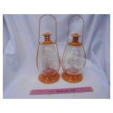 Pair of candleholder lanterns