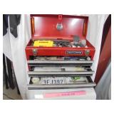 Craftsman tool box w/misc tools
