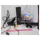 Xbox 360 w/ kinect and games