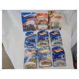 Lot of 9, die cast cars
