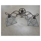 Western Style Duel Light Fixture