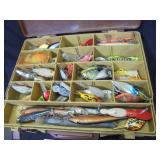 Tackle box with lures
