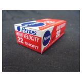 Peters .22 short ammo, 50 rounds