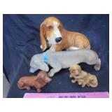Flat of Decorative Dog Figurines