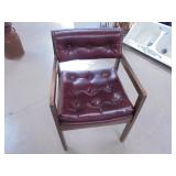 Padded Wood Frame Chair