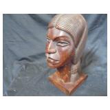 Wooden Head Statue