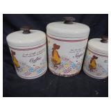 Vintage Metal Canister Set